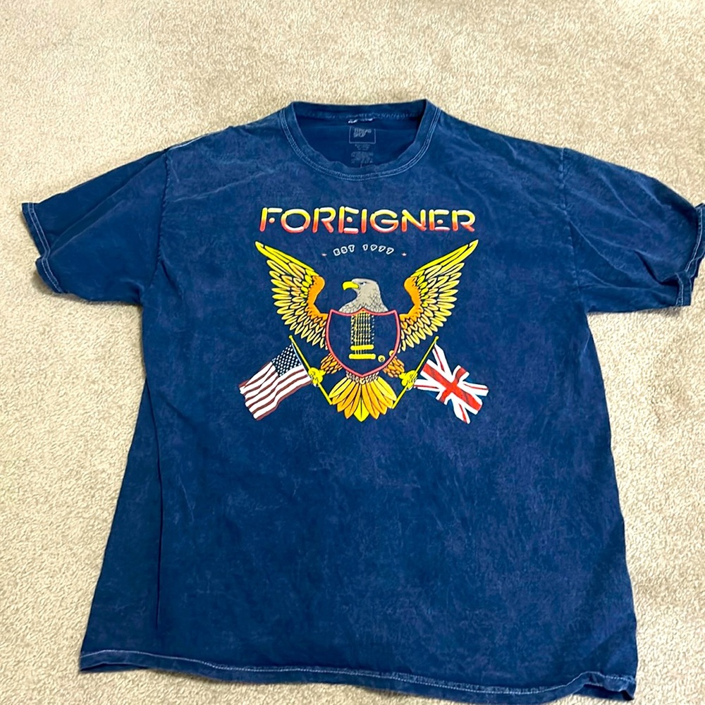FOREIGNER: s/s shirt size Large